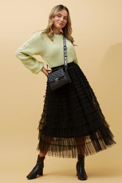 CHICAGO TULLE TIERED SKIRT