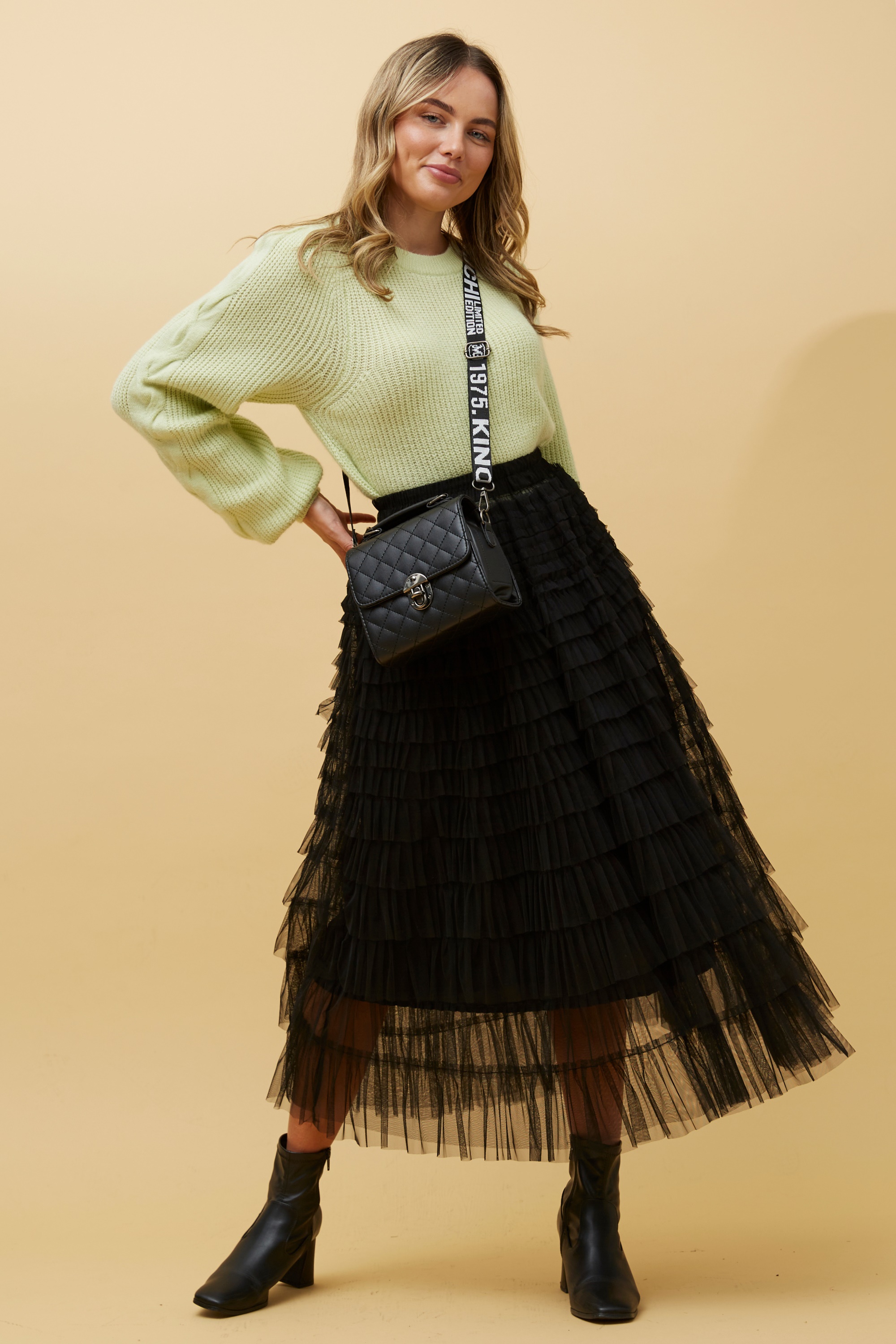 CHICAGO TULLE TIERED SKIRT