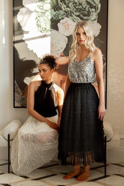 CHICAGO TULLE TIERED SKIRT