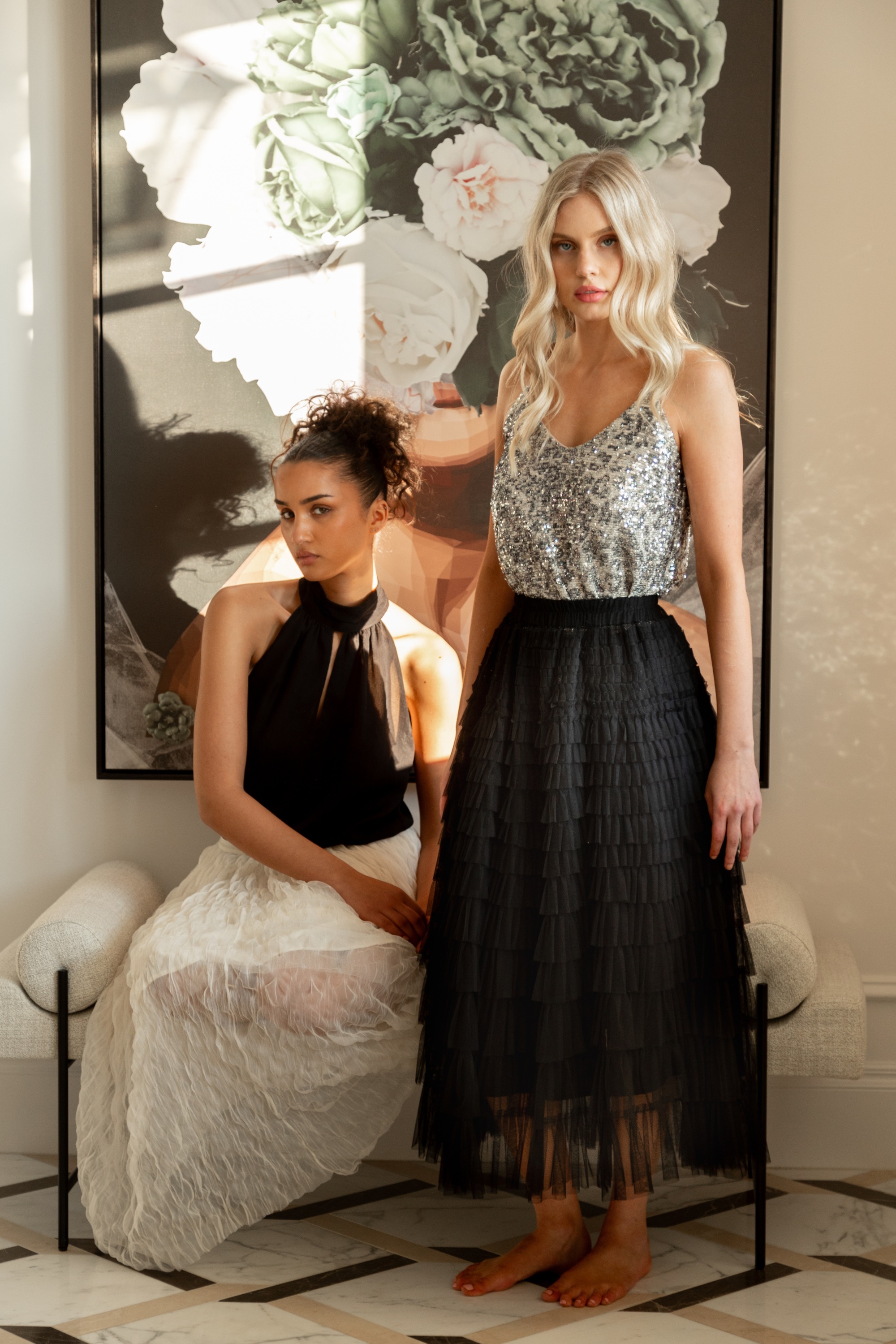 CHICAGO TULLE TIERED SKIRT