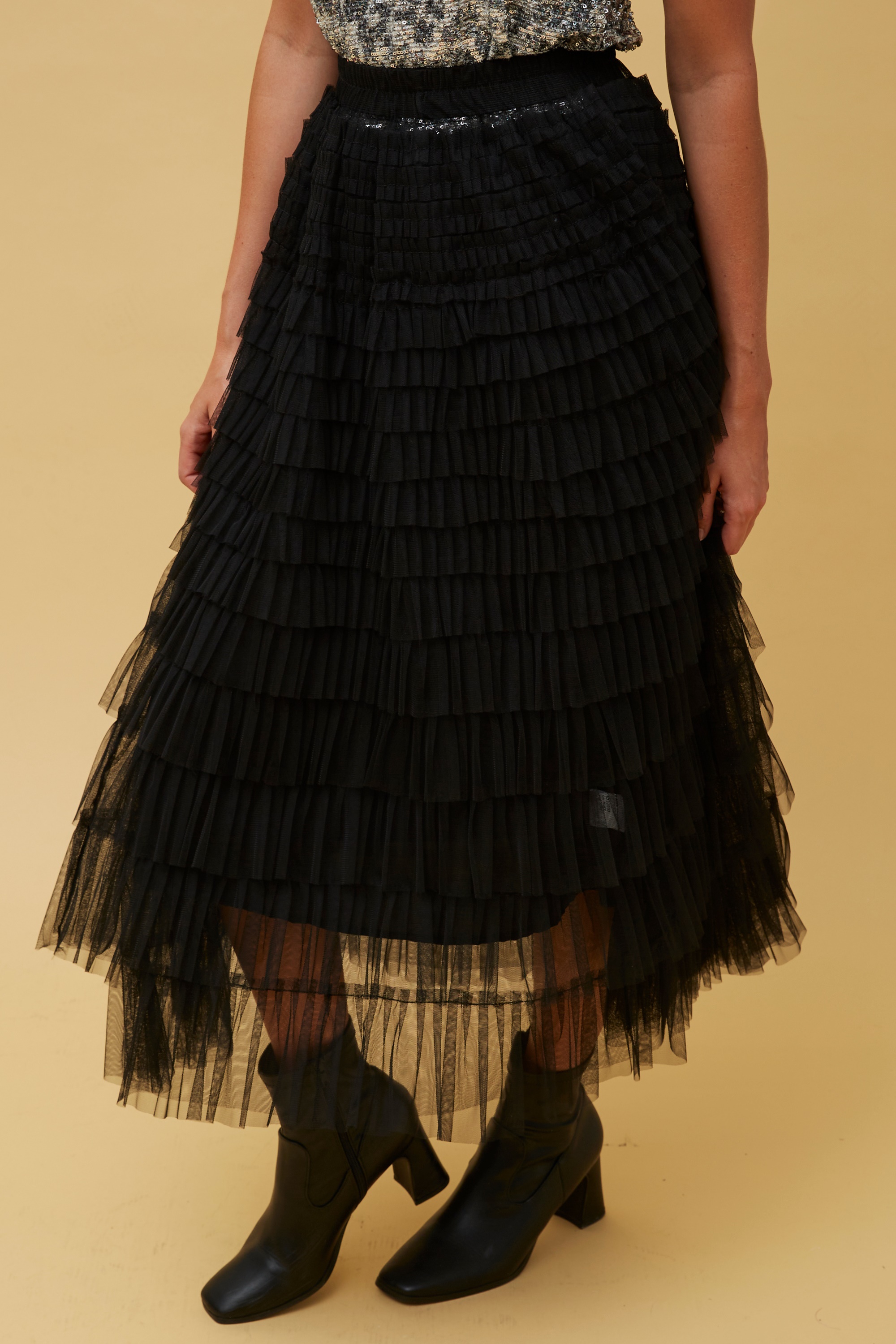 CHICAGO TULLE TIERED SKIRT