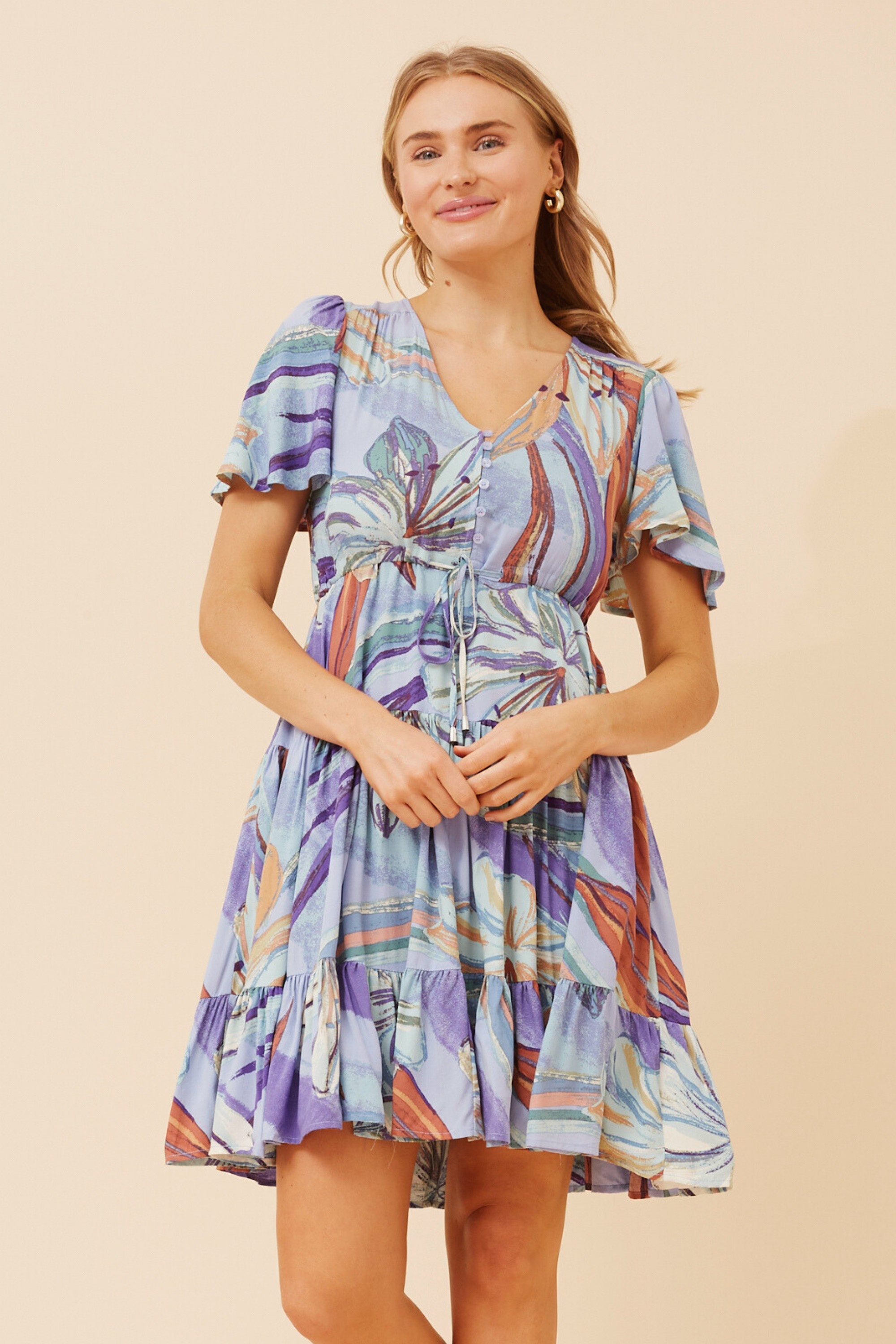 CHLOE ABSTRACT PRINT DRESS
