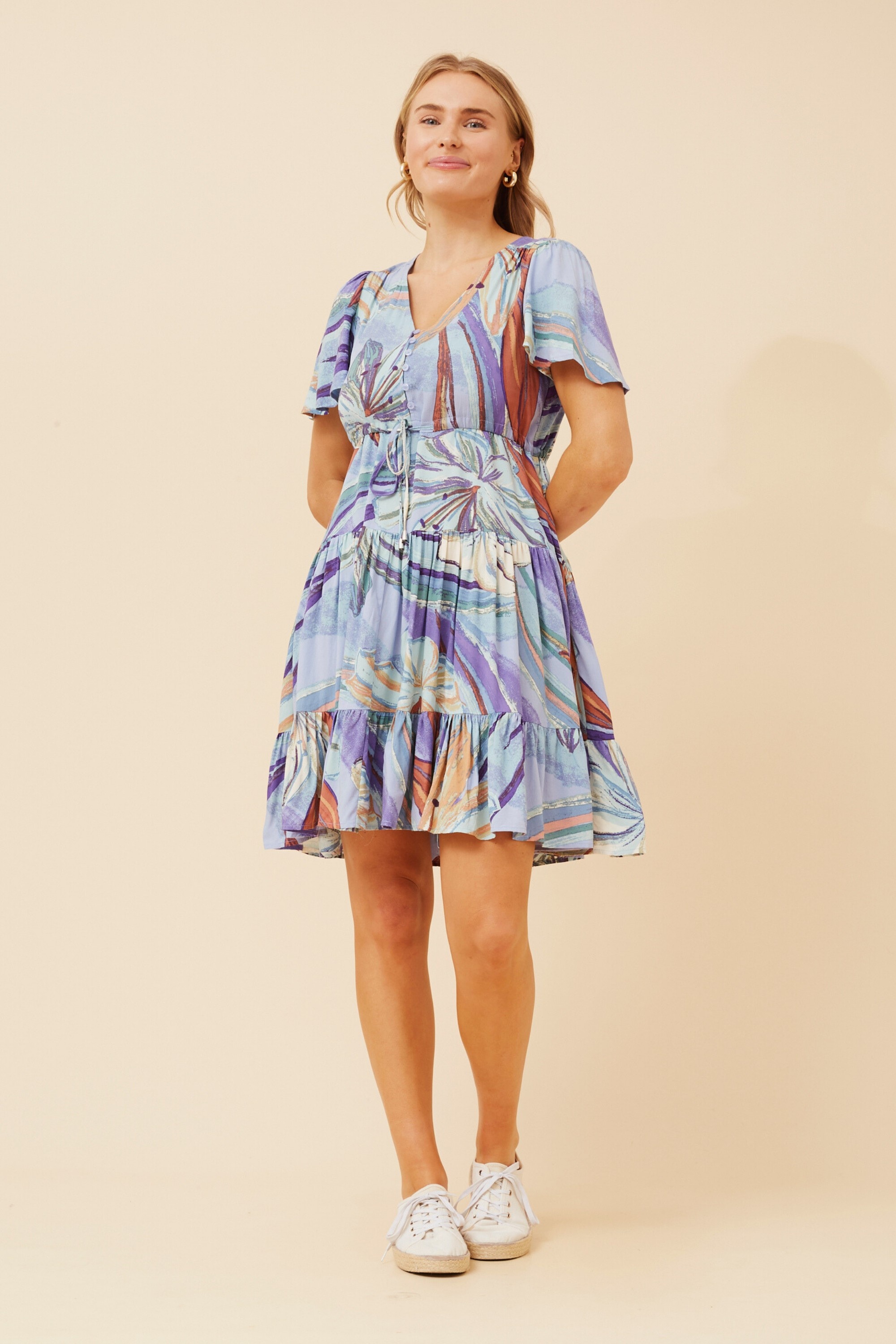 CHLOE ABSTRACT PRINT DRESS
