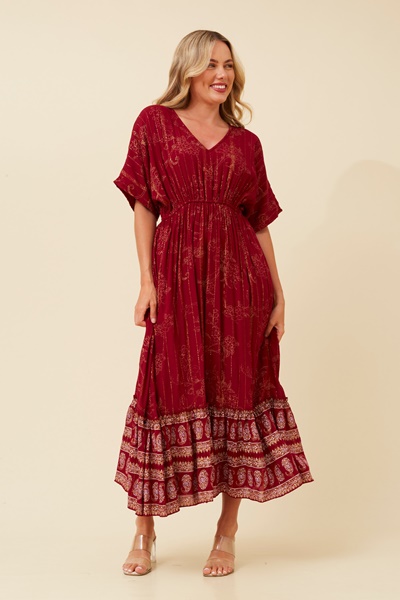 CHRISTINA BOHO MIDI DRESS