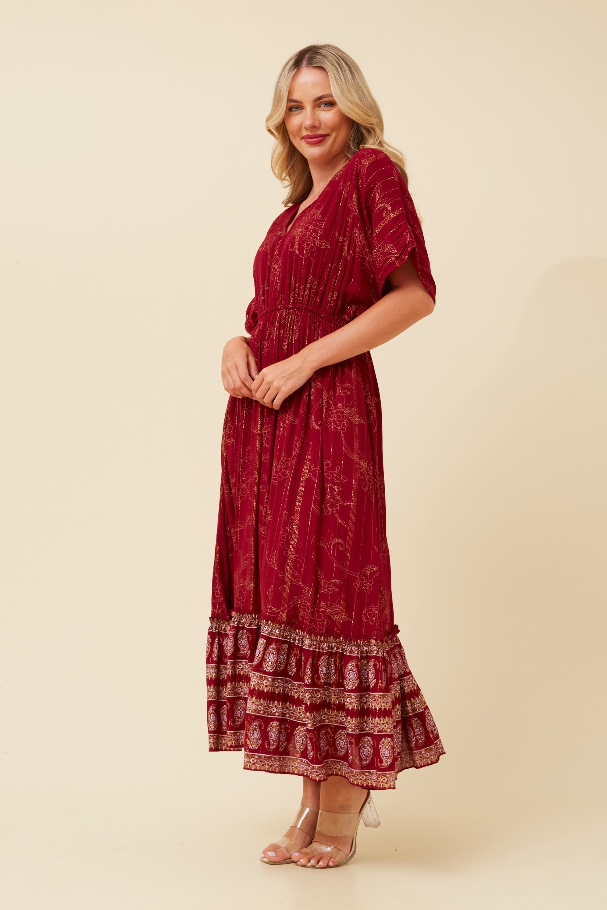 CHRISTINA BOHO MIDI DRESS