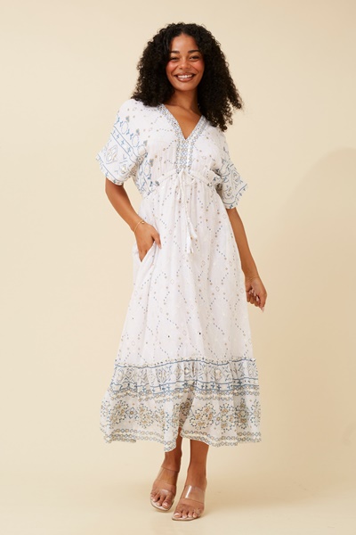 CHRISTINA MIRROR WORK DRESS