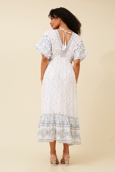 CHRISTINA MIRROR WORK DRESS