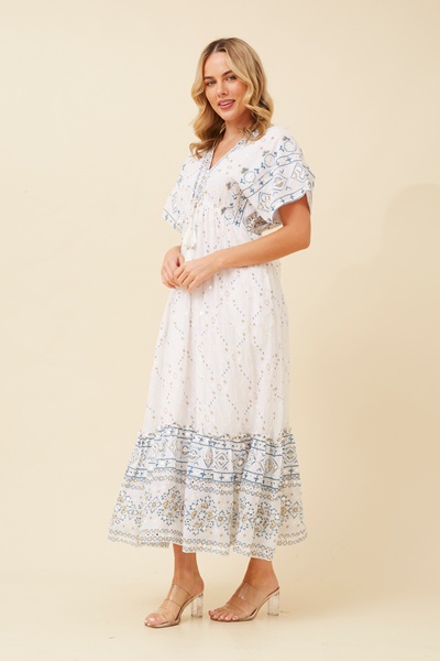 CHRISTINA MIRROR WORK DRESS