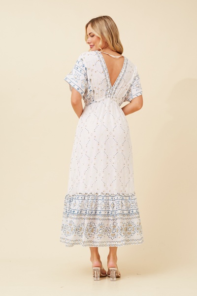 CHRISTINA MIRROR WORK DRESS