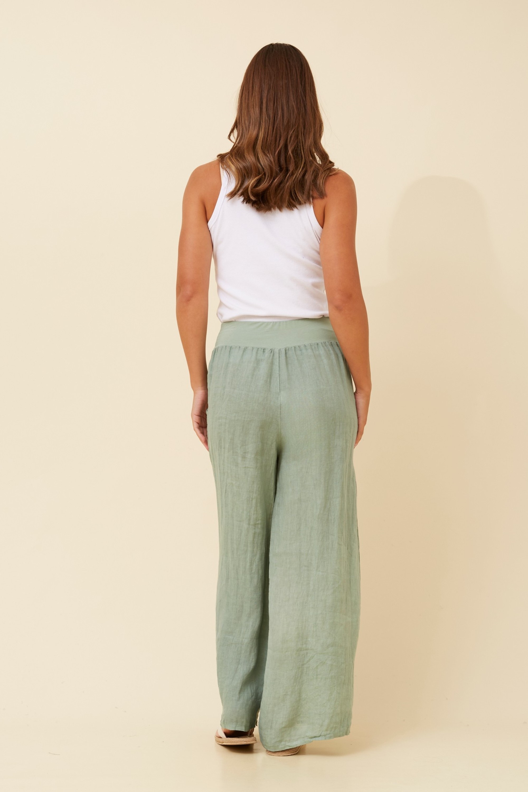 CIANI LINEN SEQUIN PANTS