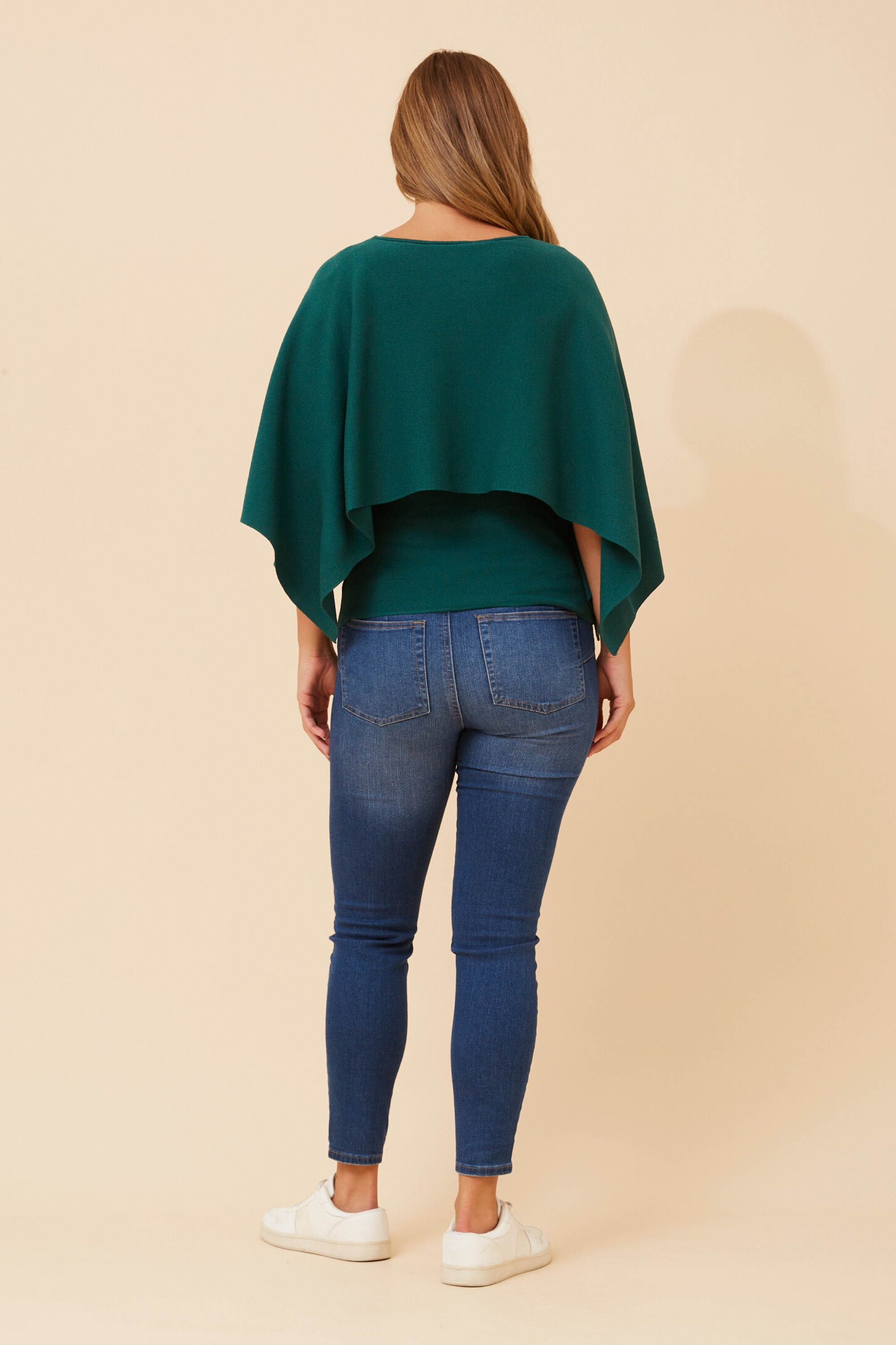 CLARETTA DOUBLE LAYERED KNIT PULLOVER