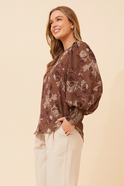 CLASSIC FLORAL BLOUSE