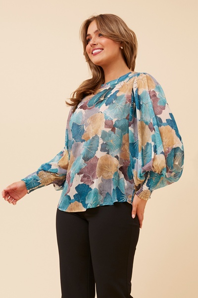CLASSIC FLORAL PRINT BLOUSE