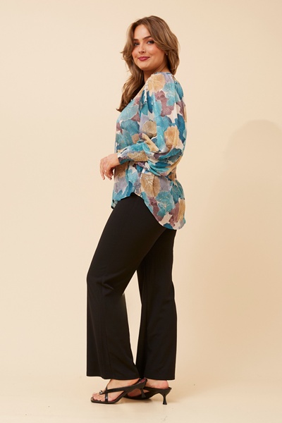 CLASSIC FLORAL PRINT BLOUSE