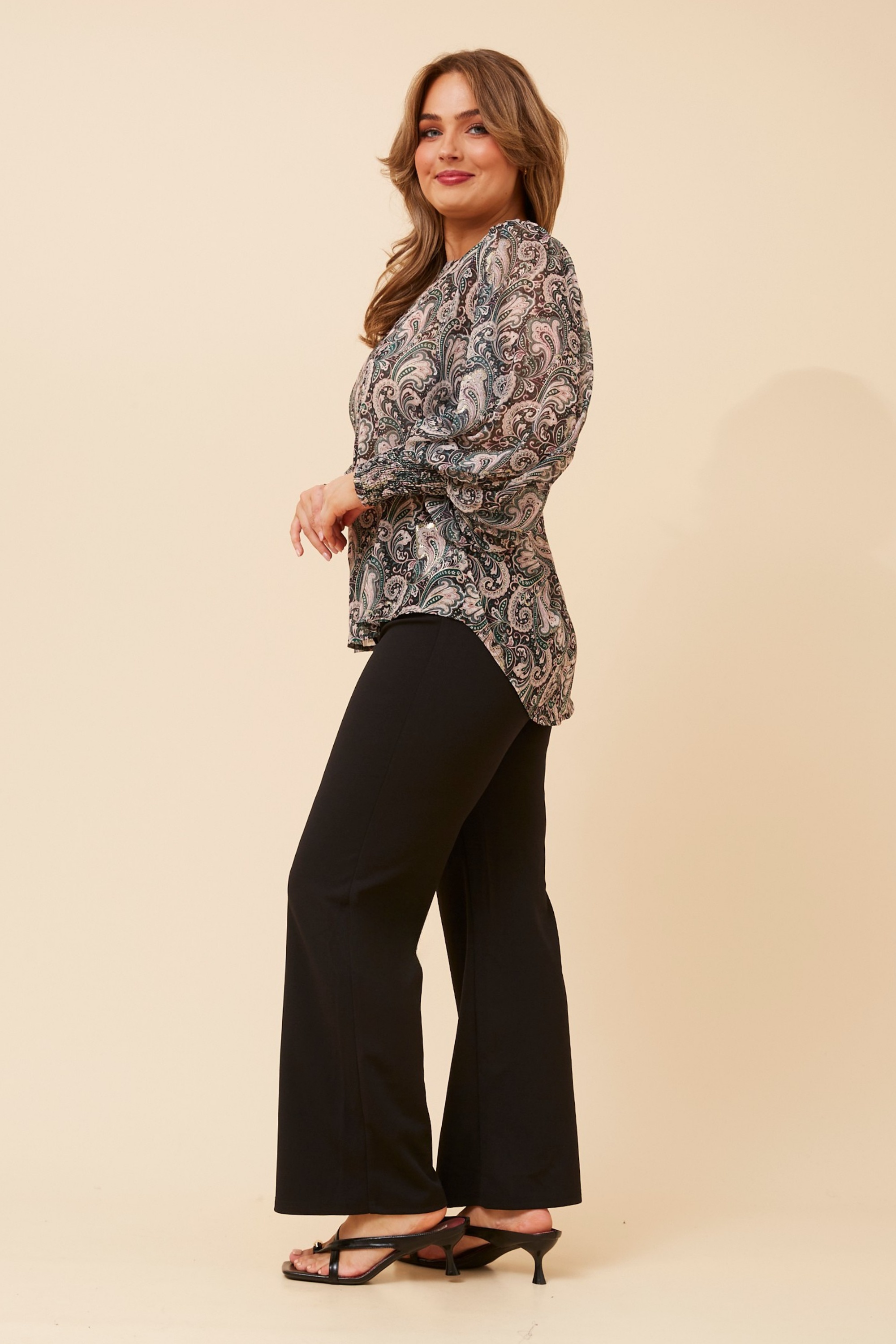 CLASSIC PAISLEY PRINT BLOUSE