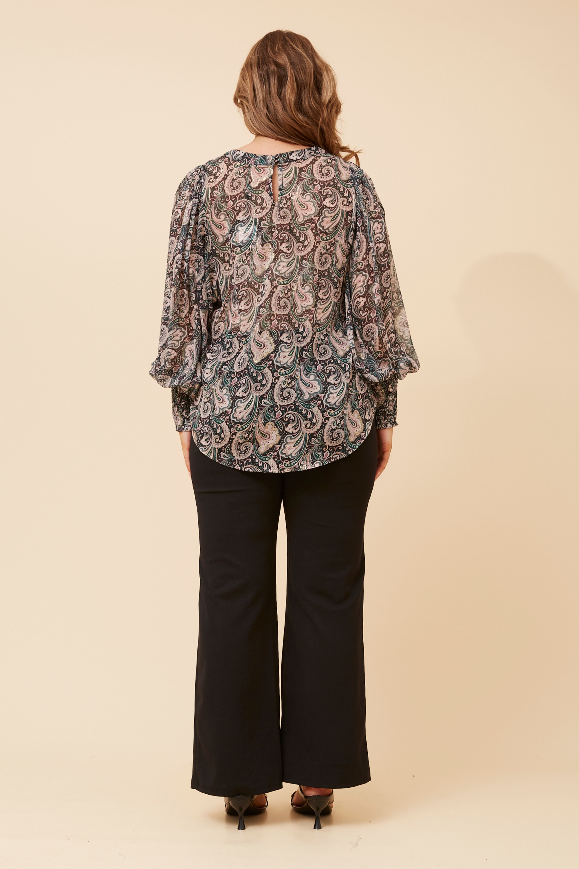 CLASSIC PAISLEY PRINT BLOUSE