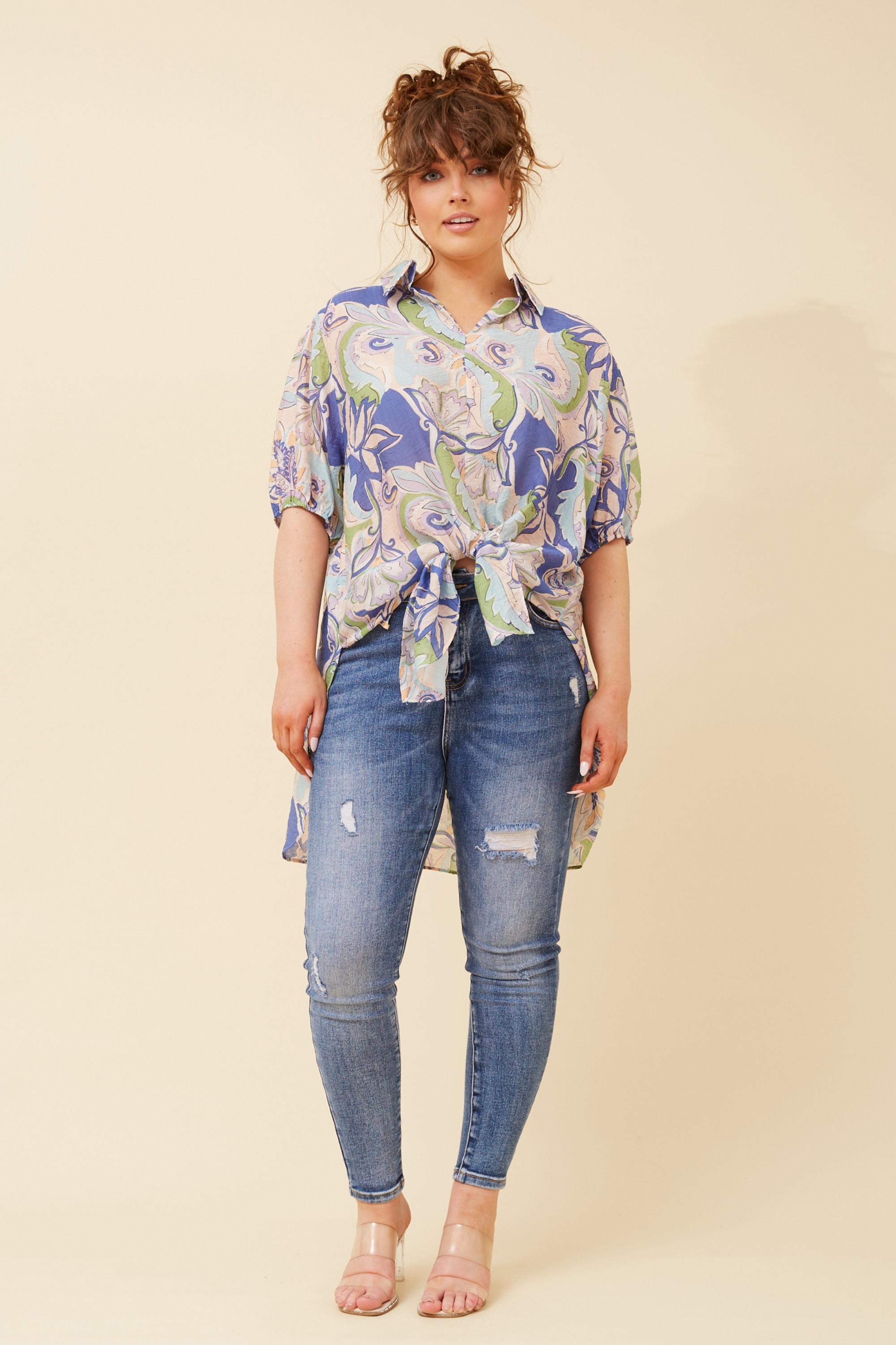 CLEMENTINE FLORAL TOP