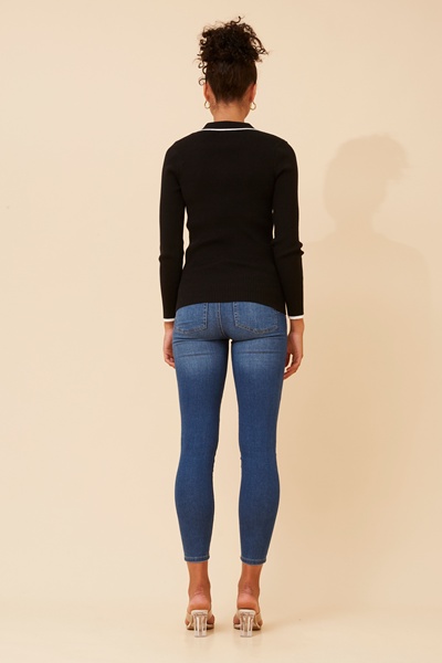 CLIFTON SOLID KNIT PULLOVER