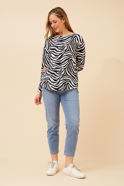 CLIO ANIMAL PRINT TOP