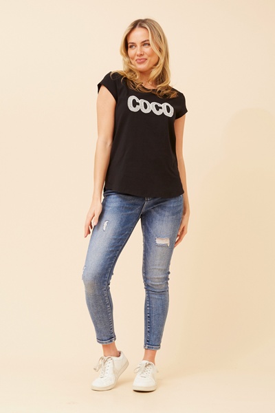 COCO EMBELLISHED T-SHIRT