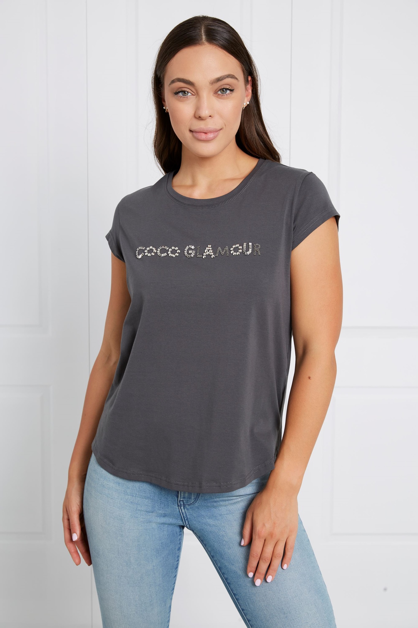 COCO GLAMOUR EMBELLISHED TEE