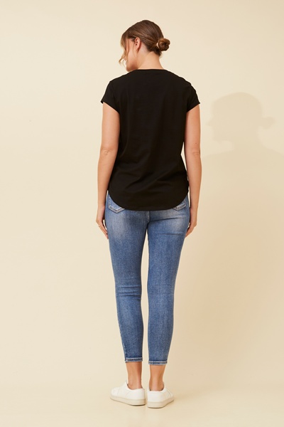 COCO JADORE EMBROIDERED TEE