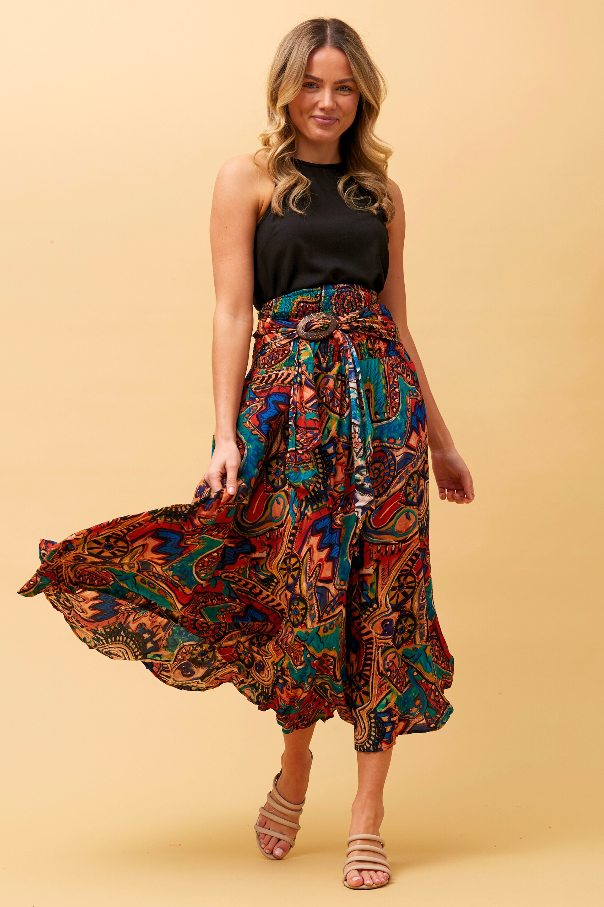 COCONUT BOHO MAXI SKIRT