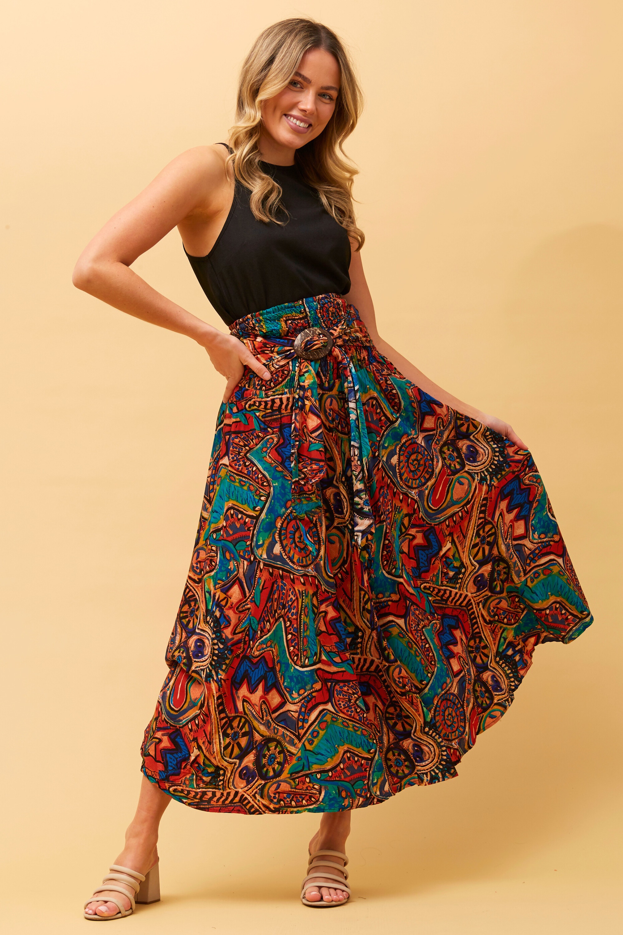 Boho maxi skirt australia hotsell