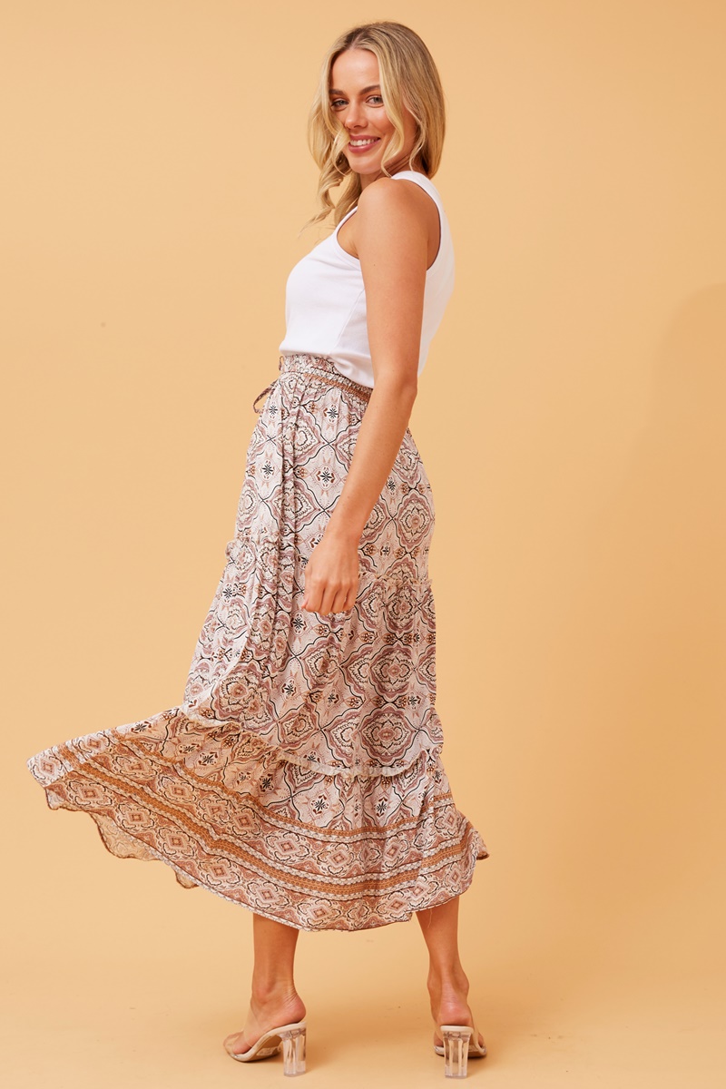 Cody floral boho maxi skirt, Buy Online