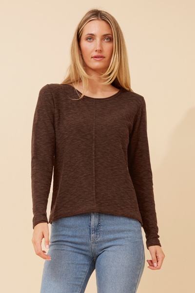 CONSUELA SOLID KNIT PULLOVER