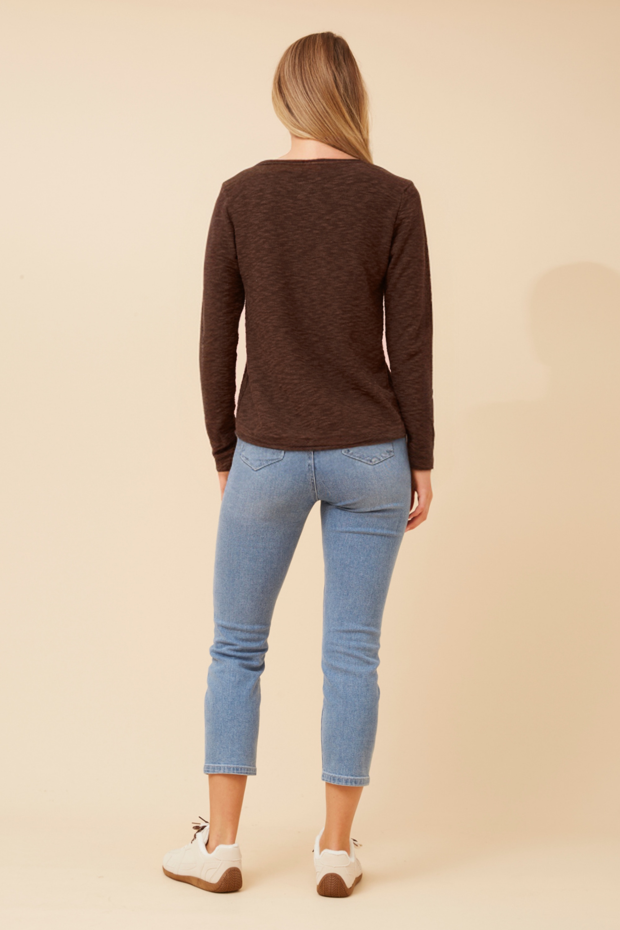 CONSUELA SOLID KNIT PULLOVER
