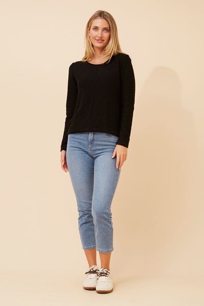 CONSUELA SOLID KNIT PULLOVER