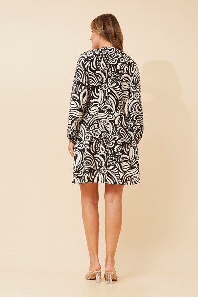 CORALIE PAISLEY PRINT DRESS