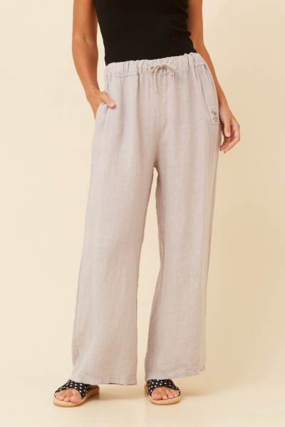 CORDULA SOLID LINEN PANTS