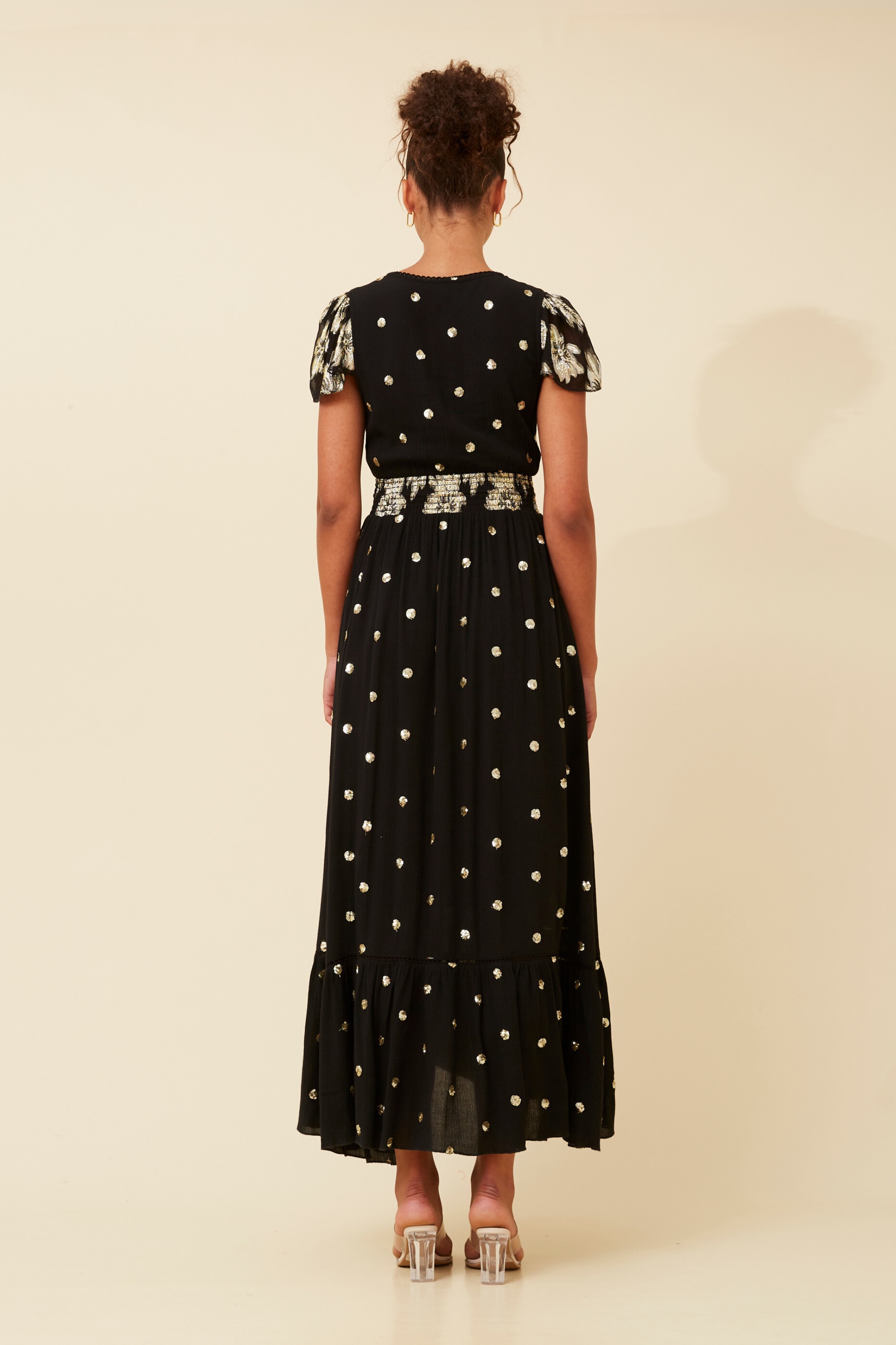 CORINNE SEQUIN MAXI DRESS