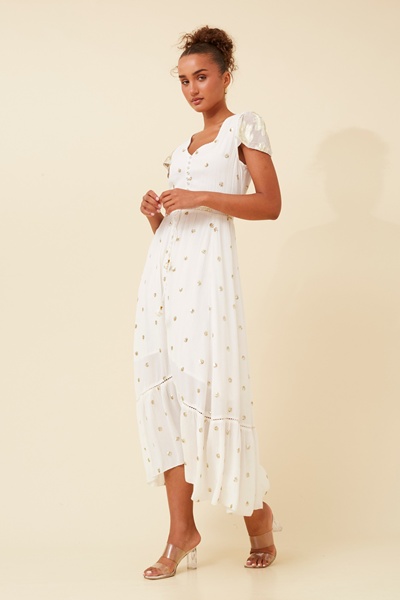 CORINNE SEQUIN MAXI DRESS