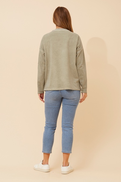 COSETTA FAUX SUEDE JUMPER