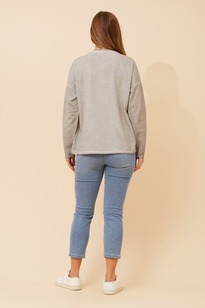 COSETTA FAUX SUEDE JUMPER
