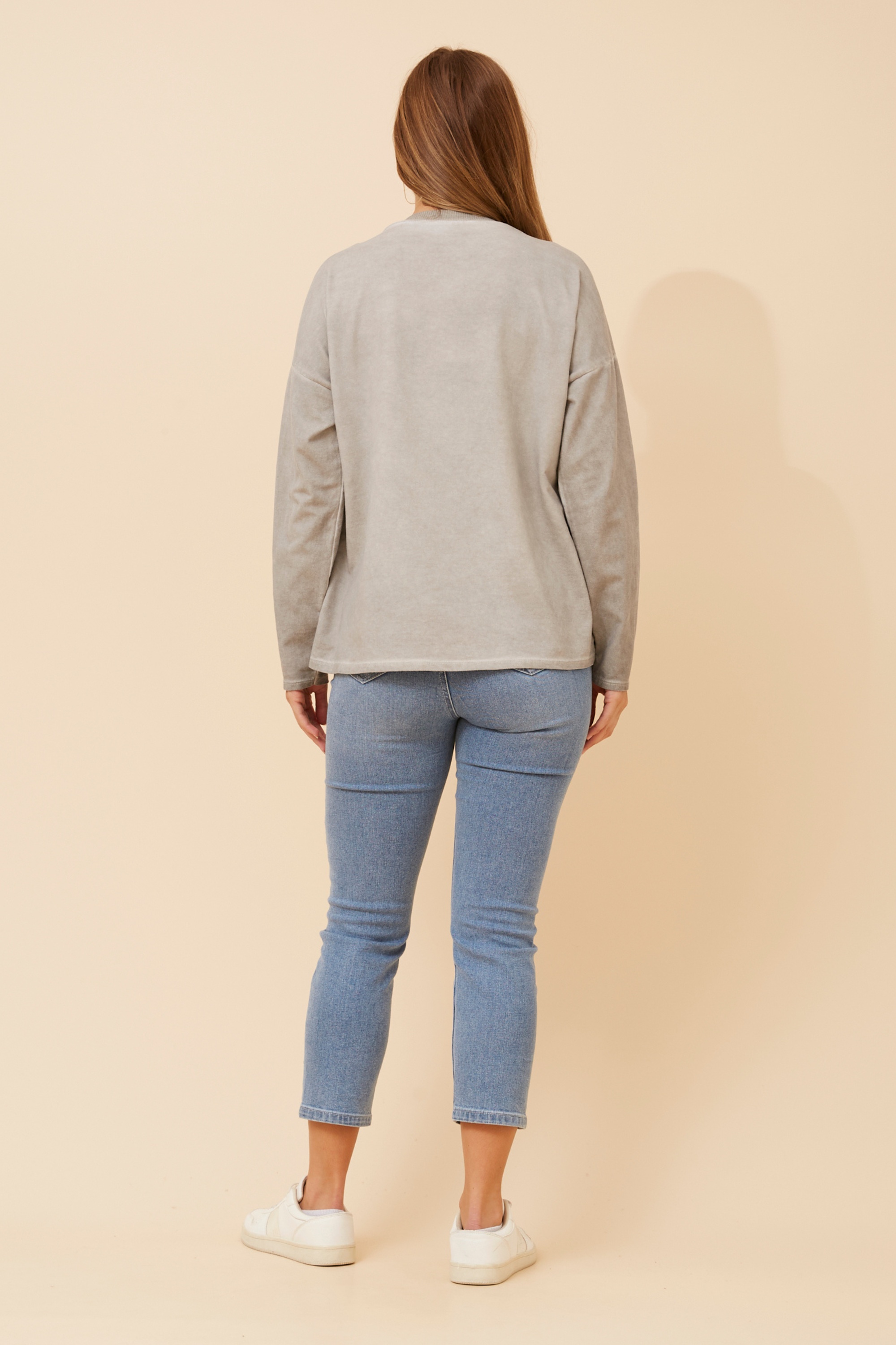 COSETTA FAUX SUEDE JUMPER