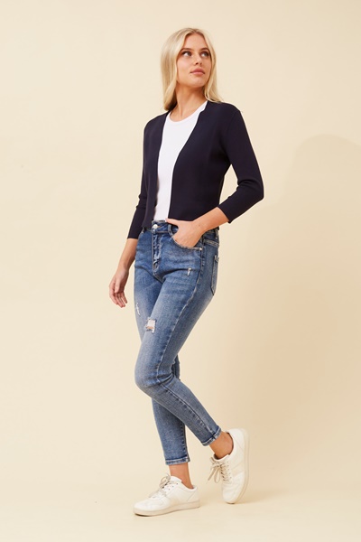 COSITA SOLID KNIT CARDIGAN