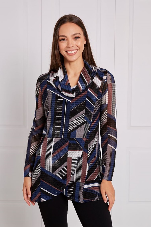 COWL NECK CROSSOVER TOP COWL NECK CROSSOVER TOP