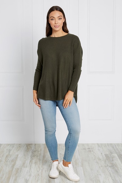 CREW NECK KNIT JUMPER