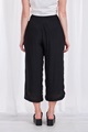 Crop pants with side button detail
