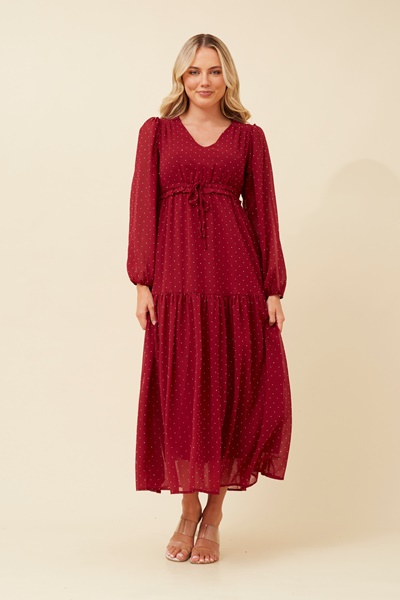 CRYSTELLE DIAMANTE MAXI DRESS