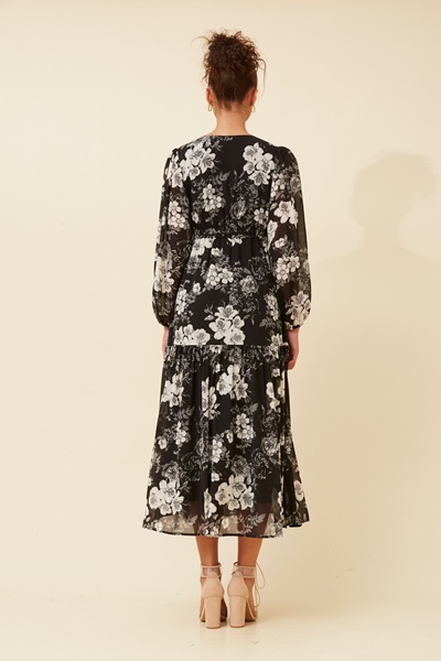 CRYSTELLE FLORAL MAXI DRESS