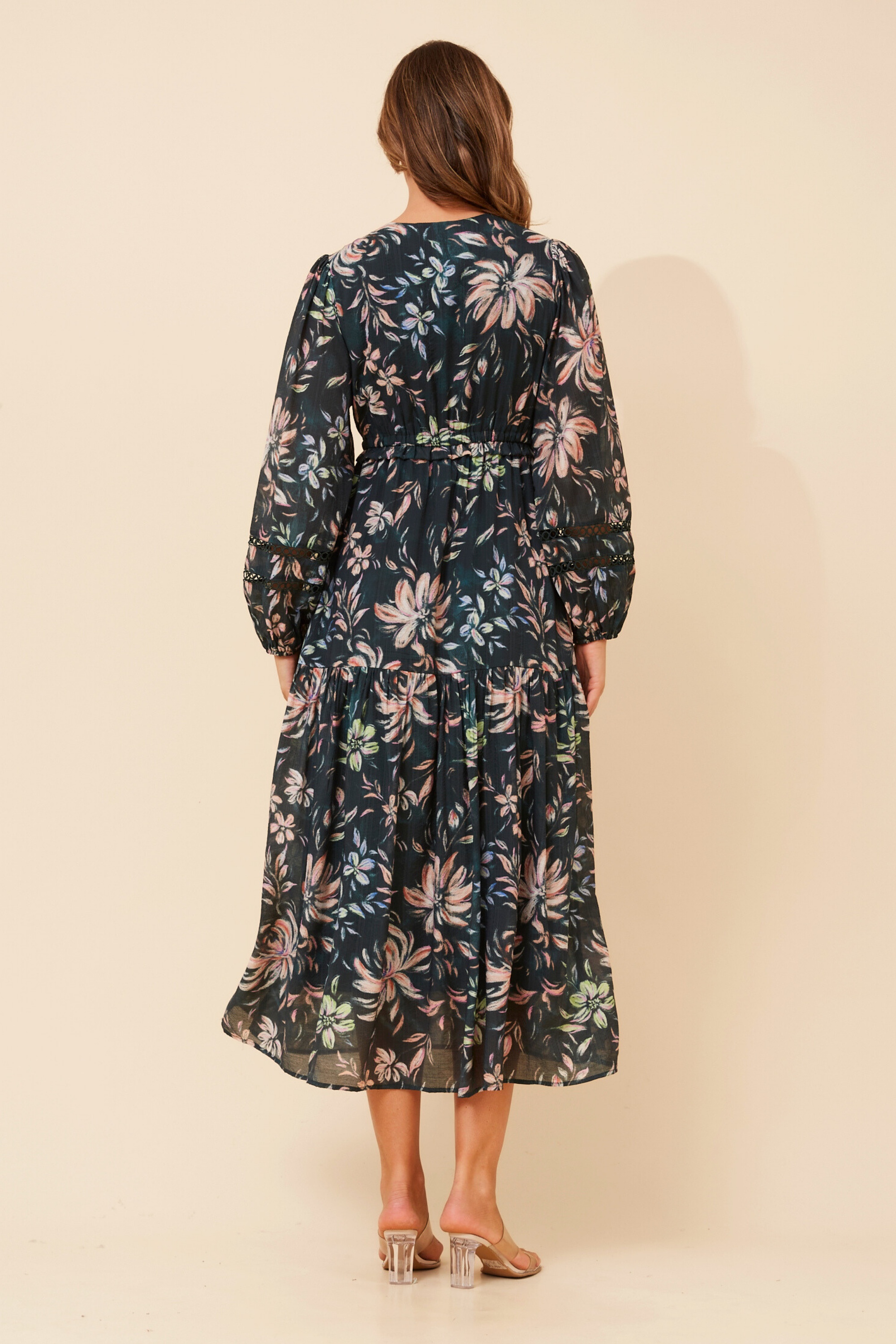CRYSTELLE FLORAL MAXI DRESS