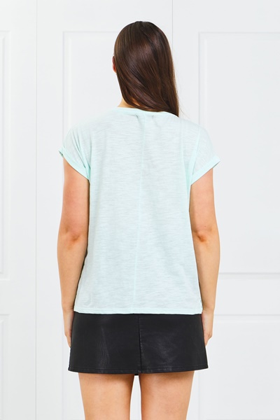 Cuff sleeve tee