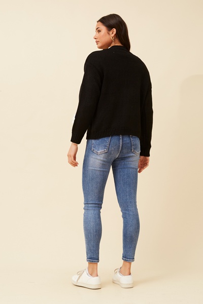 DAILYN FLORAL KNIT CARDIGAN