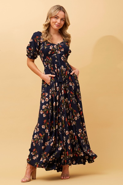 DAISY FLORAL MAXI DRESS