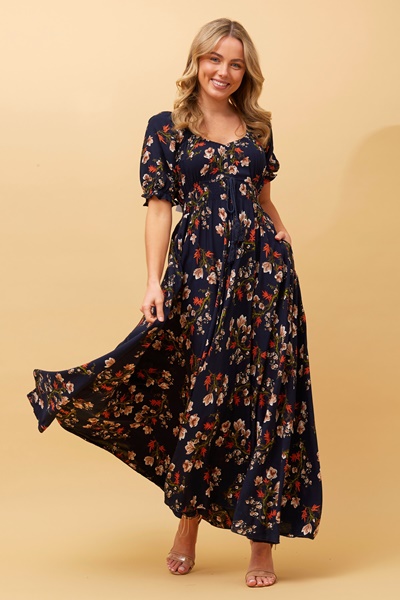 DAISY FLORAL MAXI DRESS